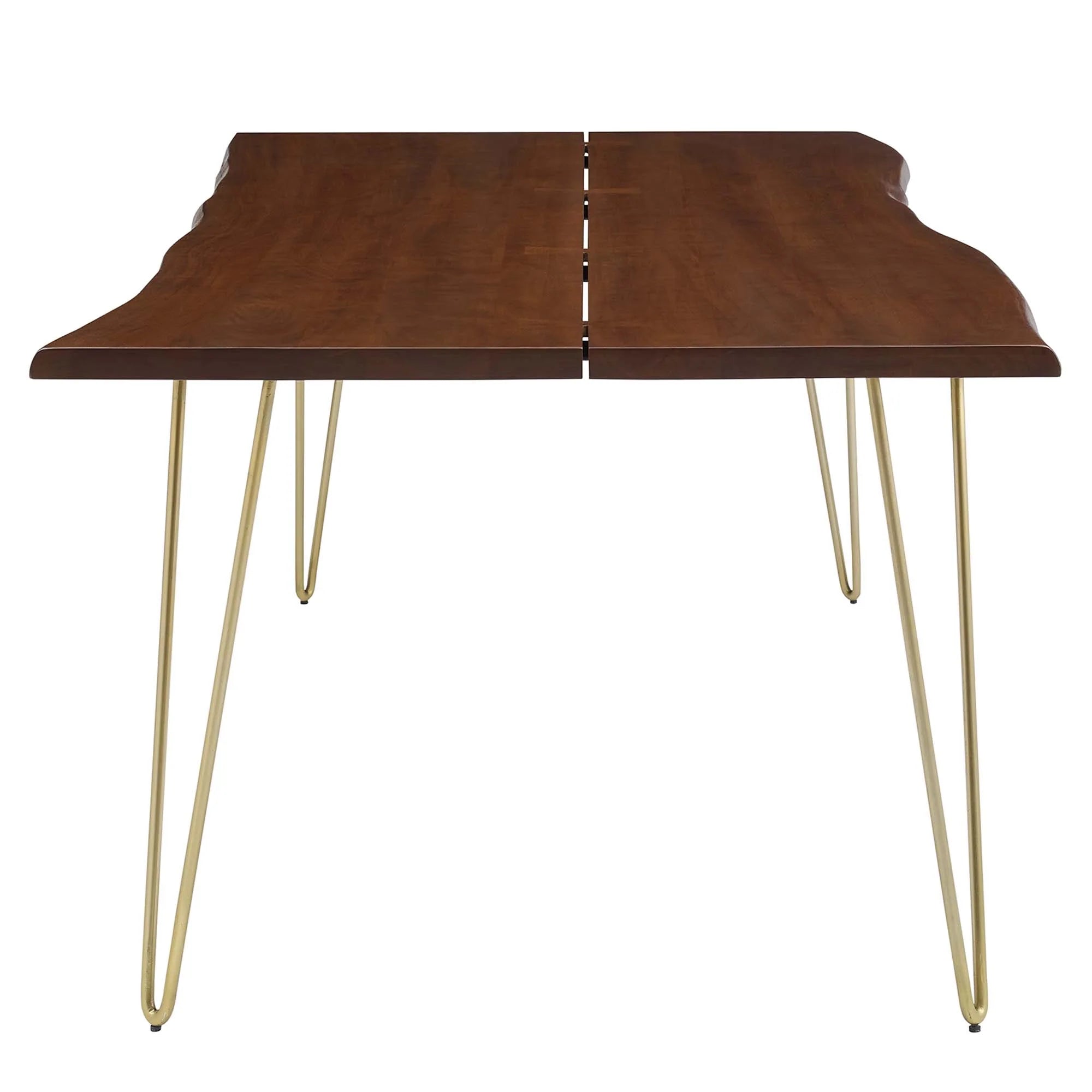 Evora 96" Live Edge Acacia Wood Acacia Wood Dining Table - Gold Walnut Denmark Home