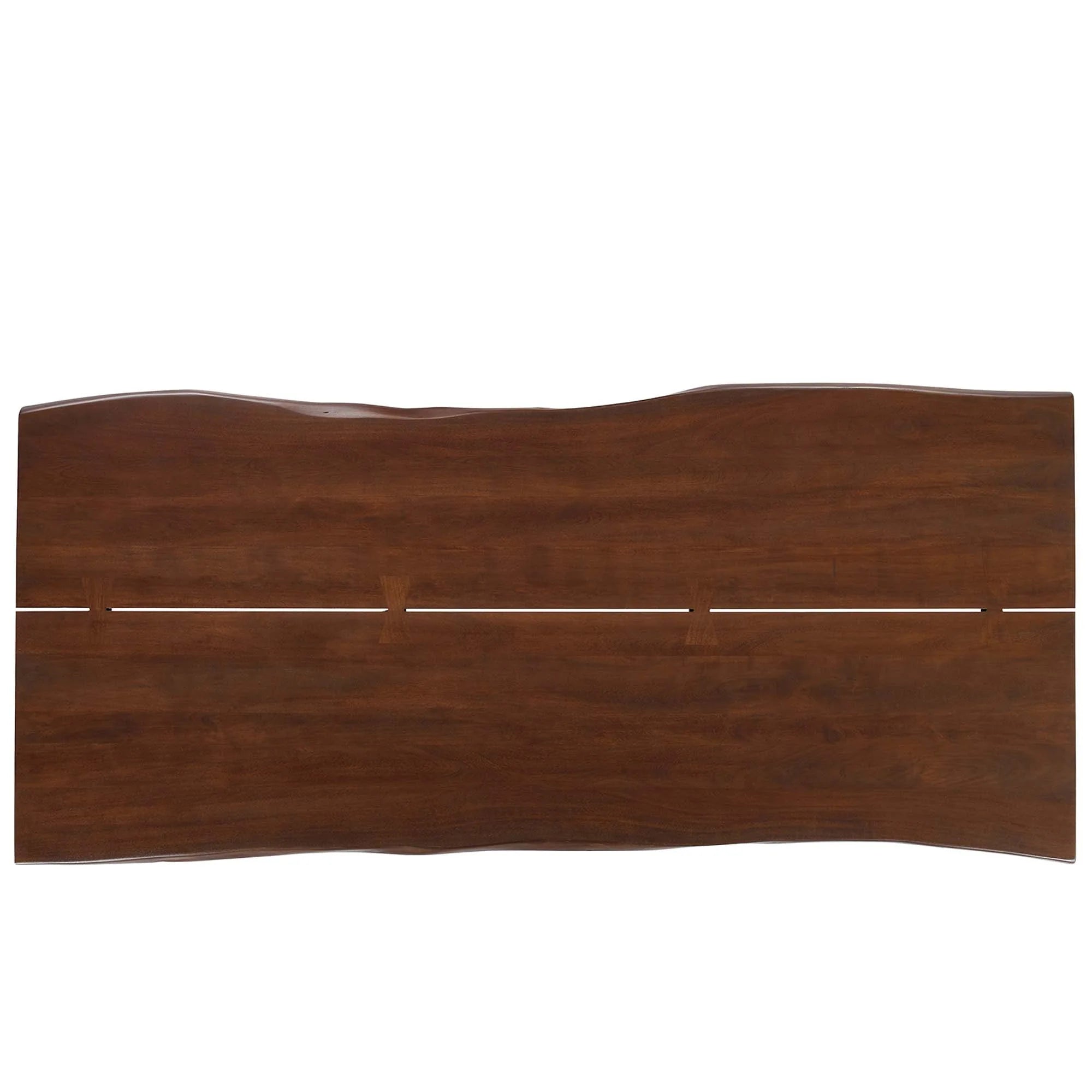 Evora 96" Live Edge Acacia Wood Acacia Wood Dining Table - Gold Walnut Denmark Home