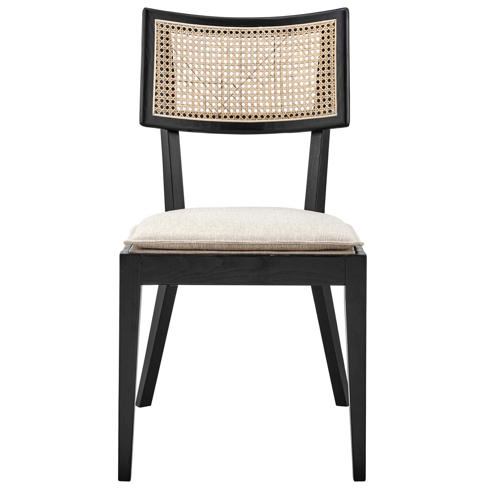 Fernholt Dining Chair Set - Black Beige Denmark Home