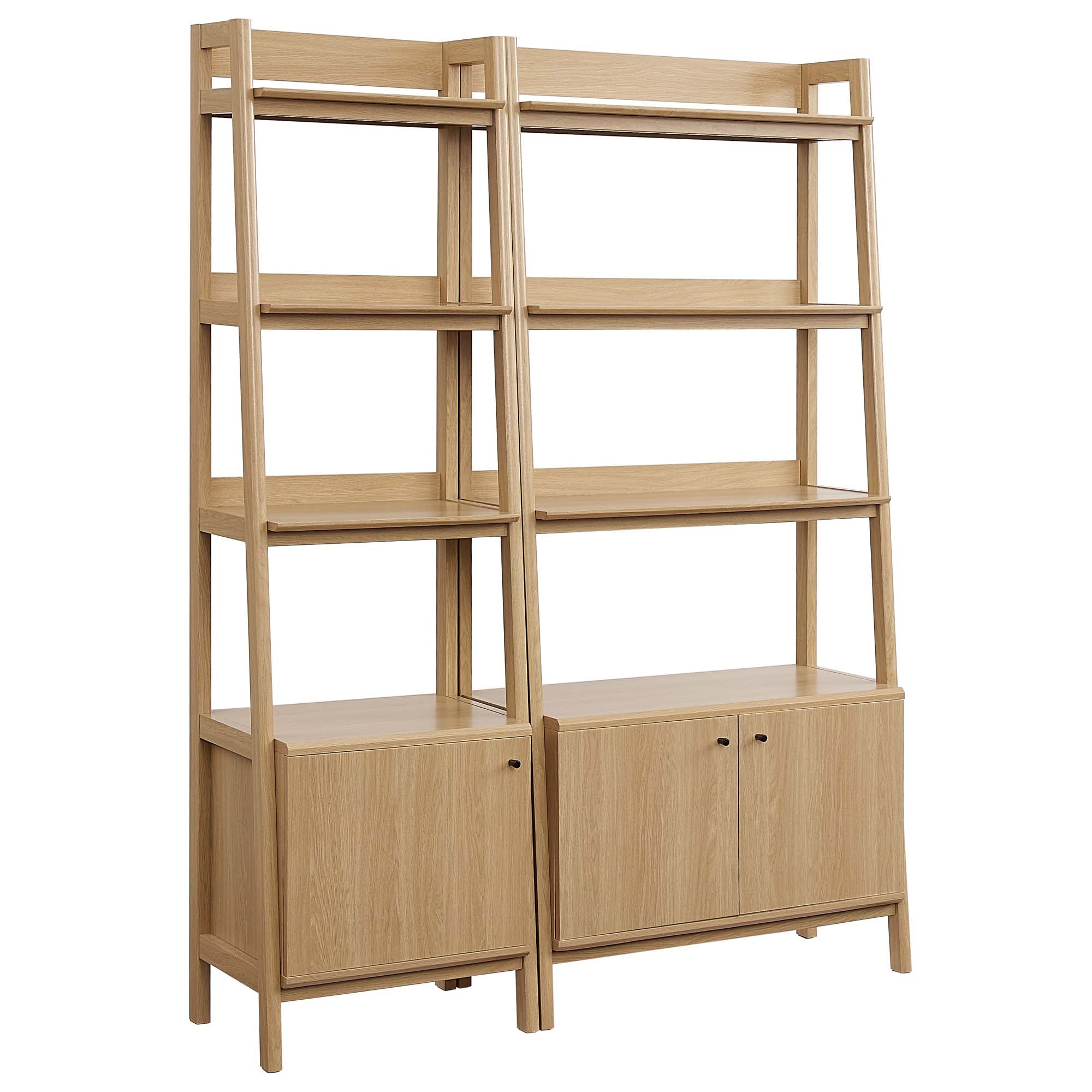 Teak Tiered Bookcase - Oak Denmark Home