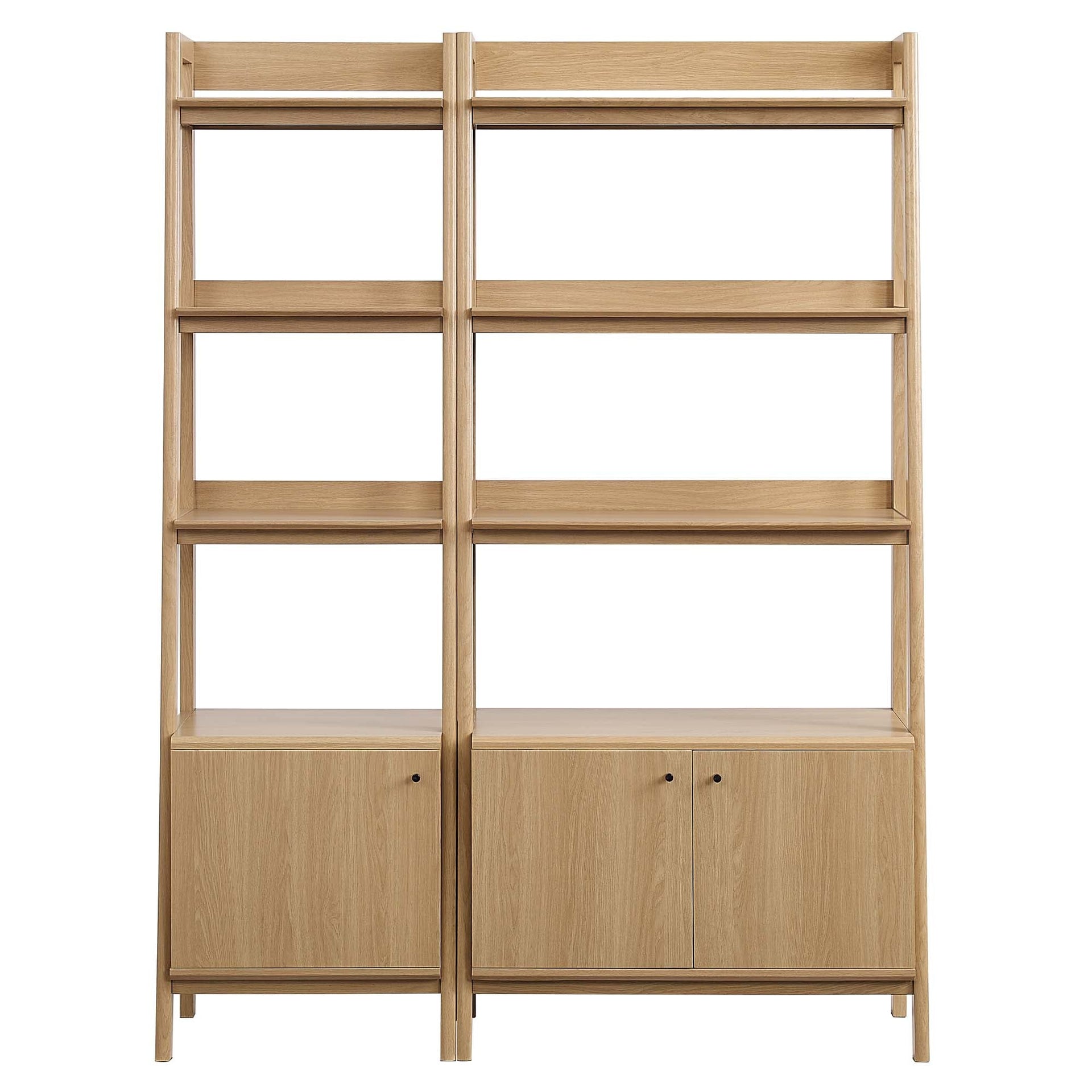 Teak Tiered Bookcase - Oak Denmark Home