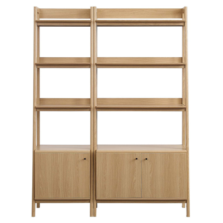 Teak Tiered Bookcase - Oak Denmark Home