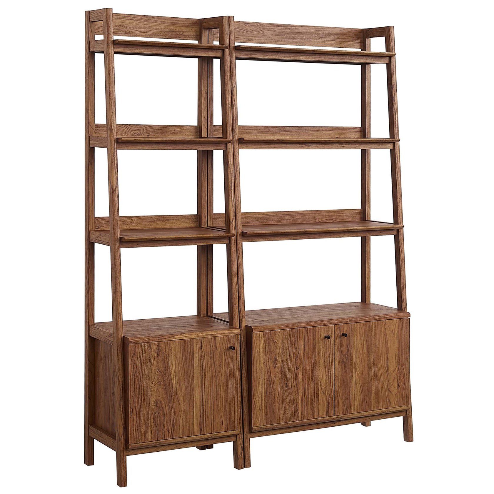 Teak Tiered Bookcase - Walnut Denmark Home