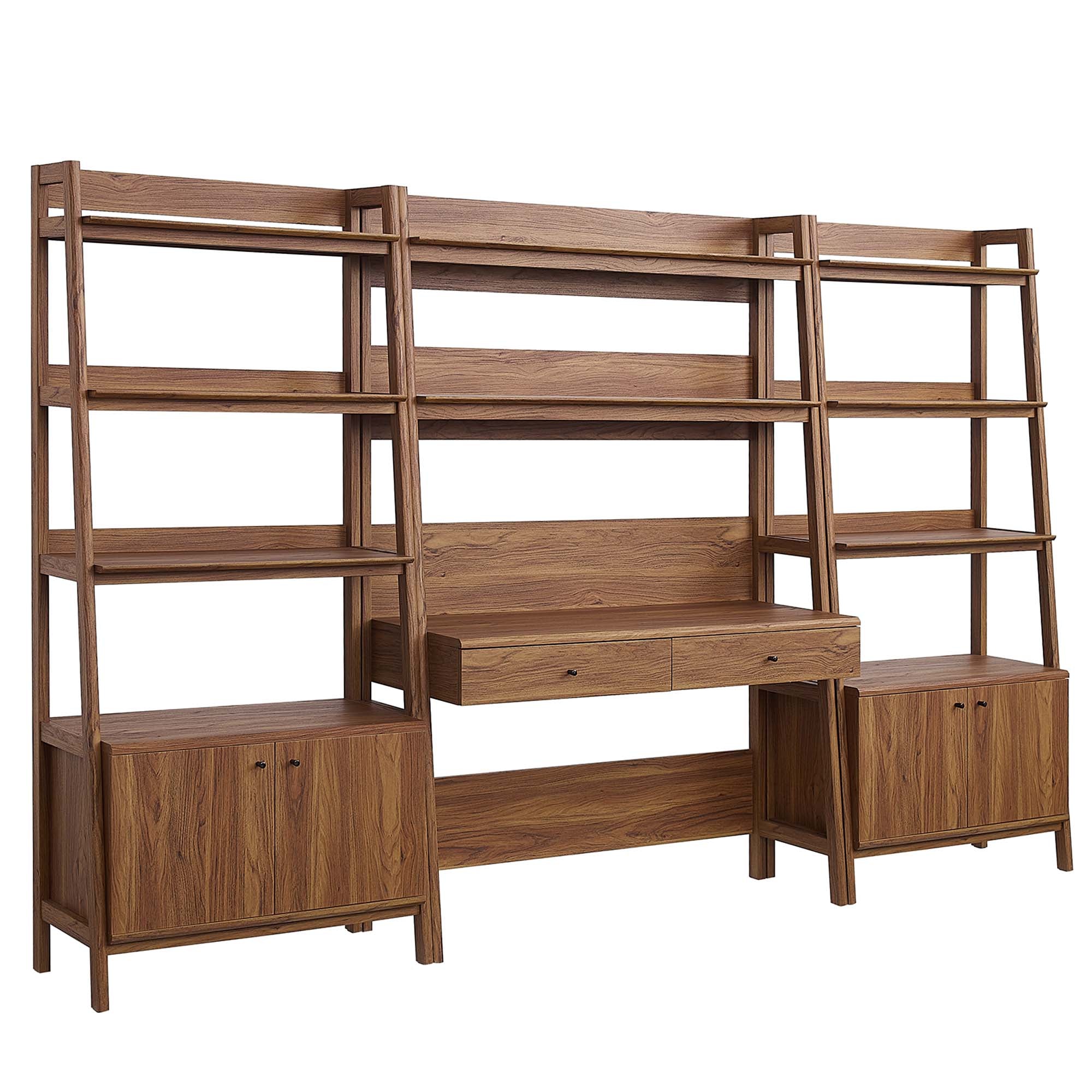 Teak Office Desk and Bookcase Set  - Oak (Copy) Denmark Home