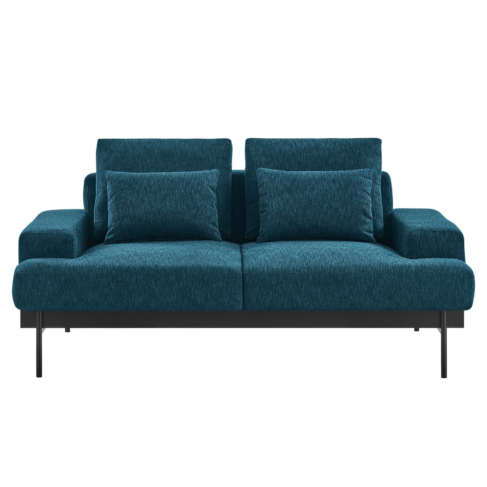 Prism Fabric Upholstered Loveseat – Azure
