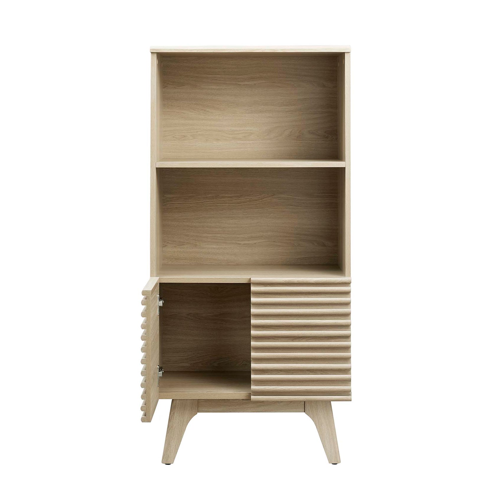 Orvena Bookcase with Cabinet Storage - Oak Denmark Home