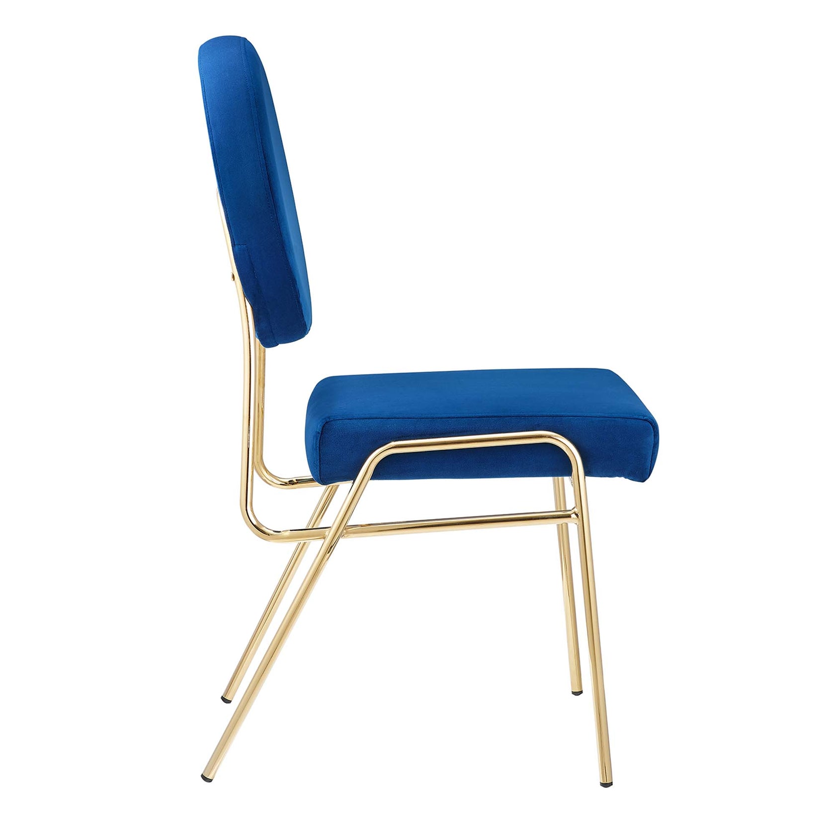 Stow Performance Velvet Dining Chair - Gold Navy Denmark Home
