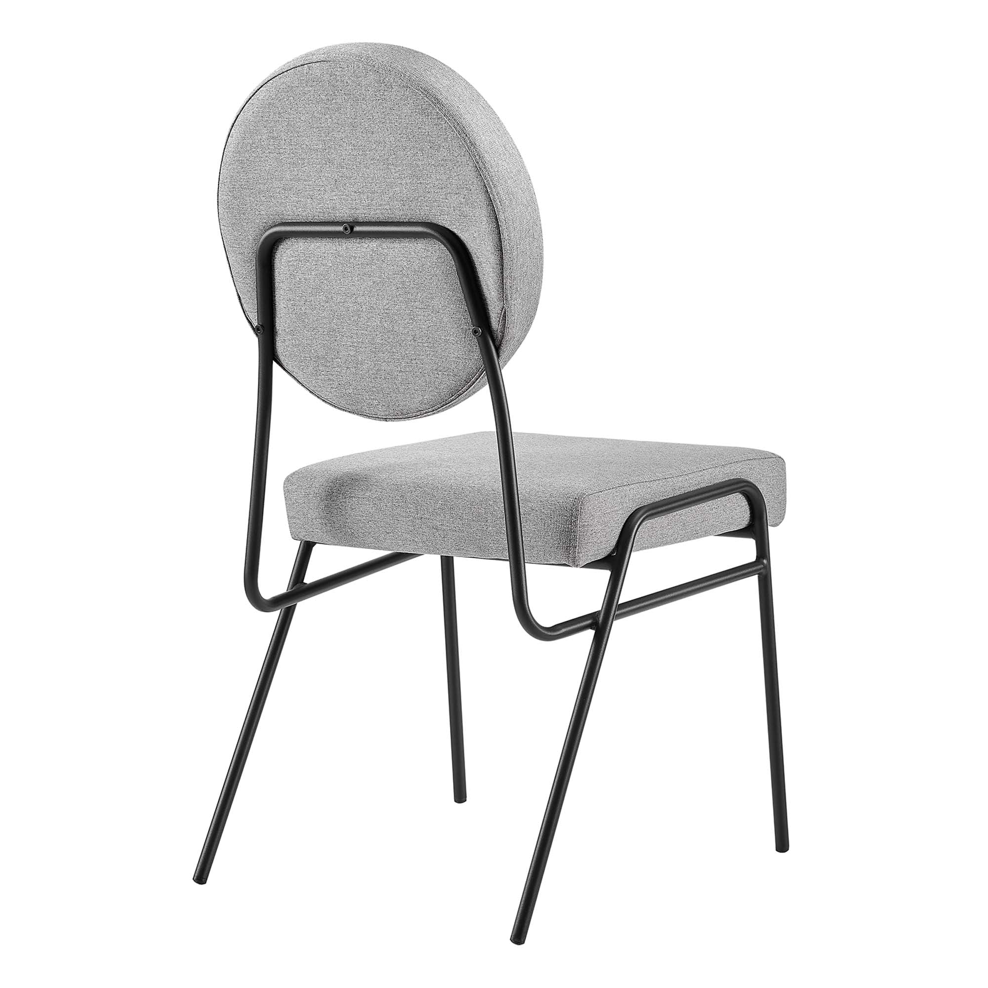 Stow Dining Chair - Black Light Gray Denmark Home