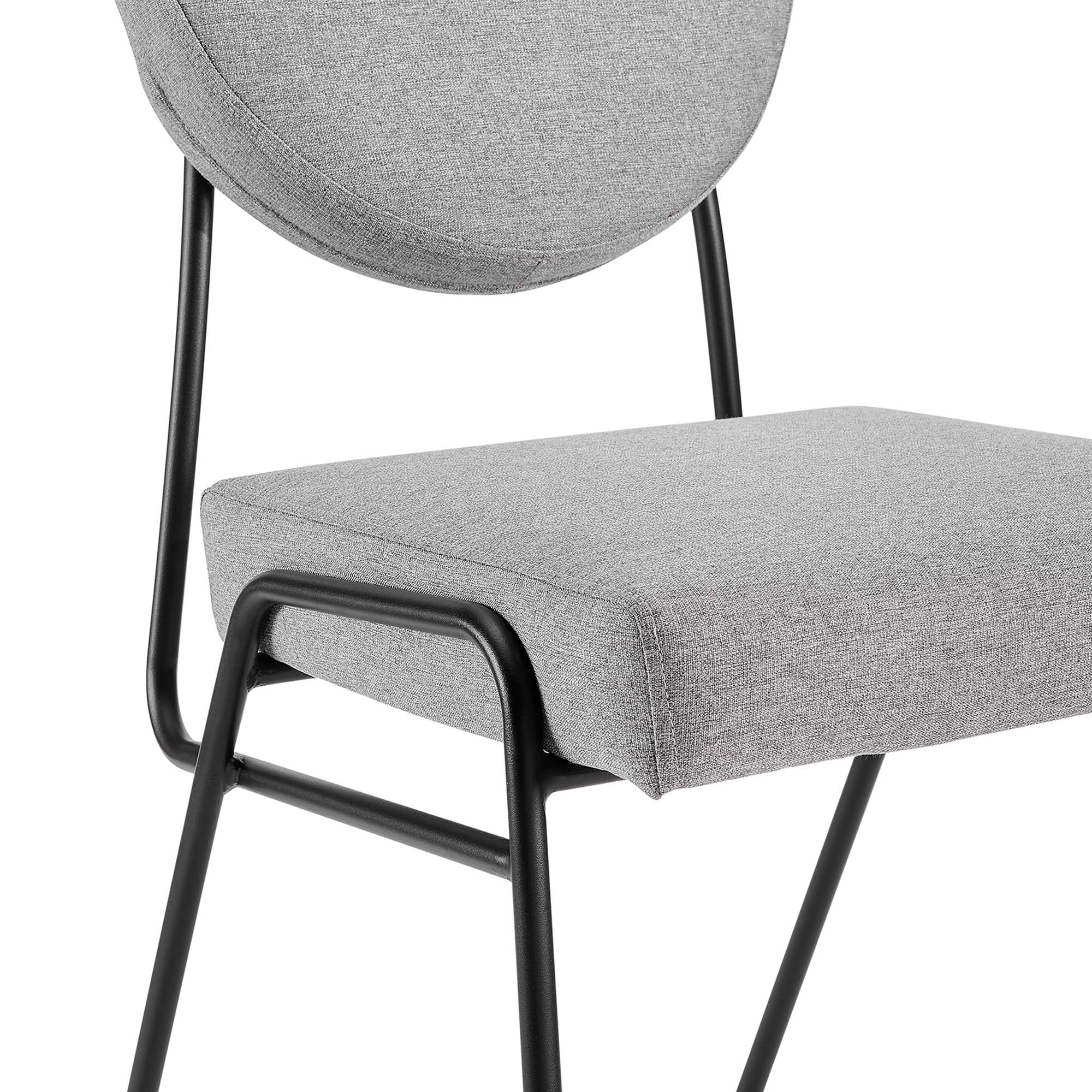 Stow Dining Chair - Black Light Gray Denmark Home