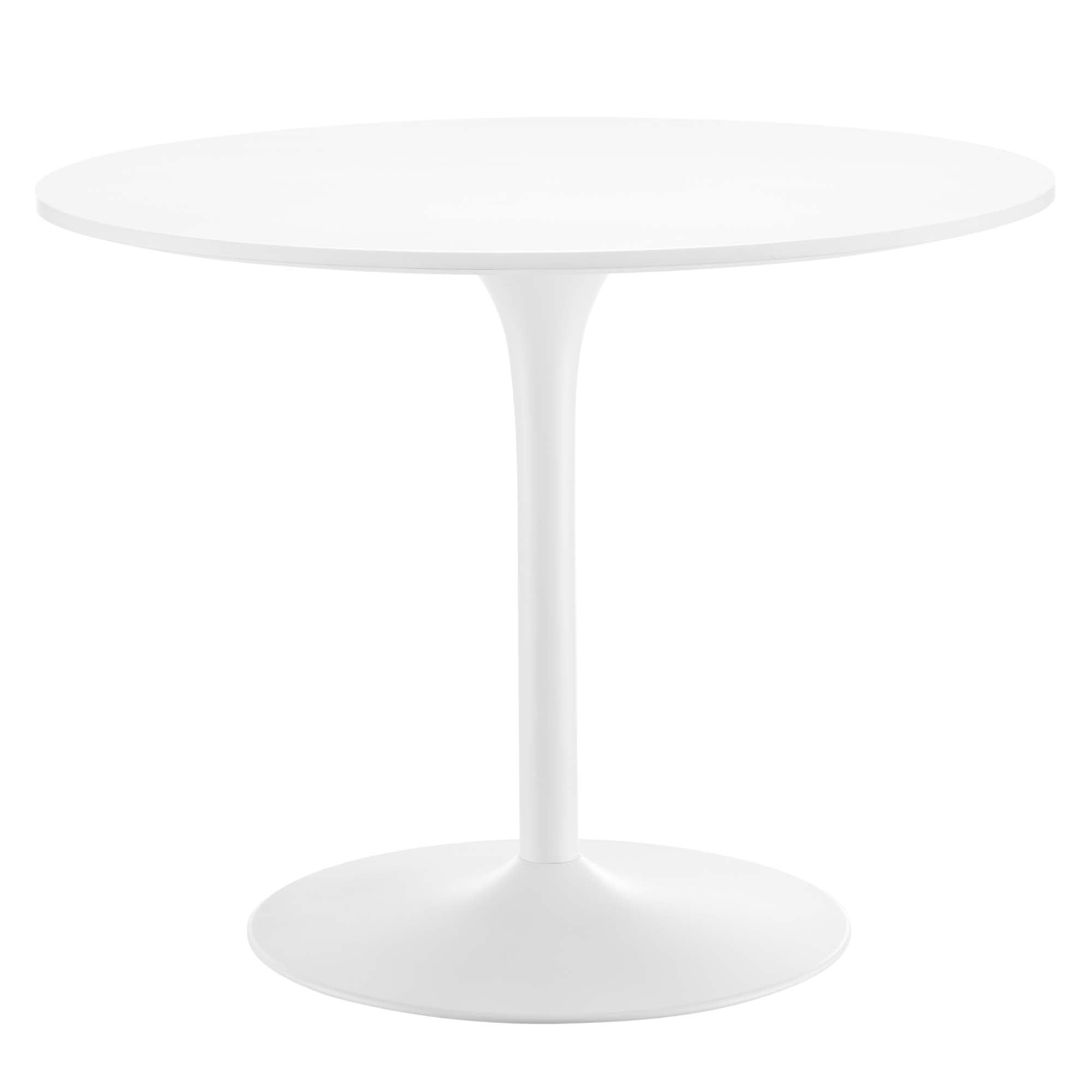 Vene Round Dining Table 40" - White White Denmark Home