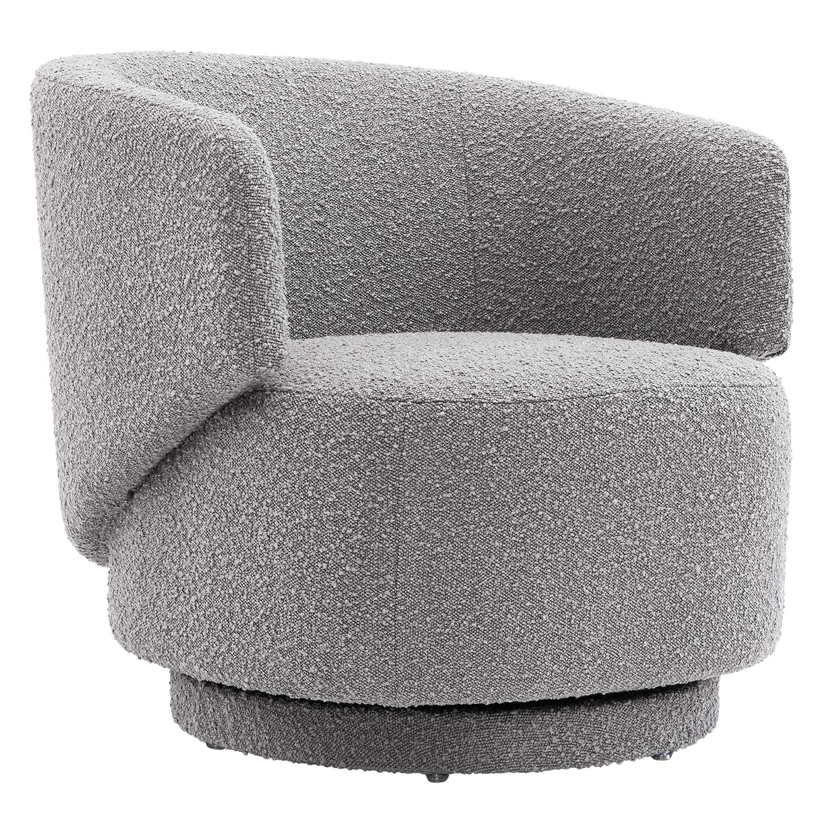 Lunara Swivel Accent Chair – Light Grey Denmark Home