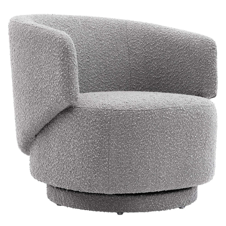 Lunara Swivel Accent Chair – Light Grey Denmark Home