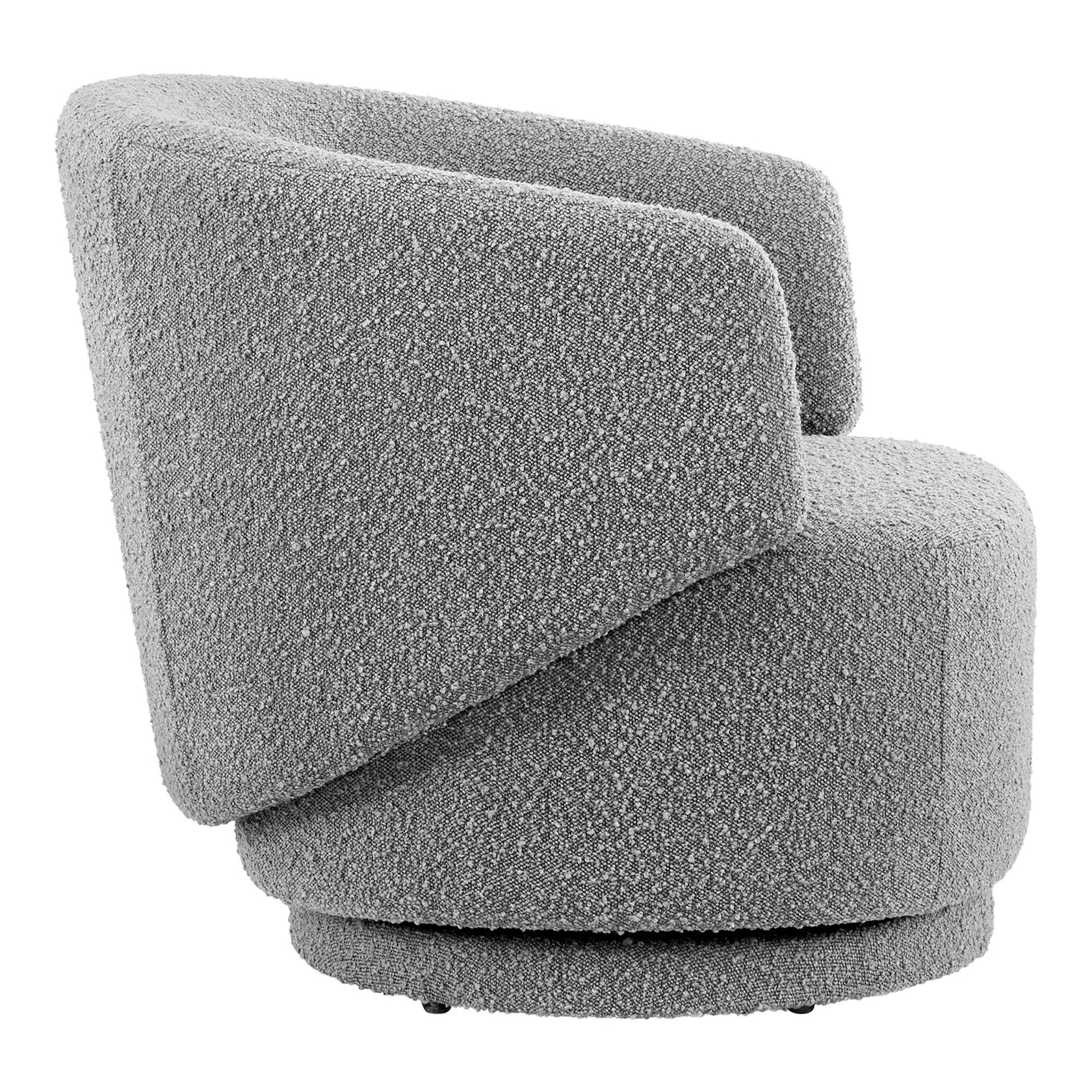 Lunara Swivel Accent Chair – Light Grey Denmark Home
