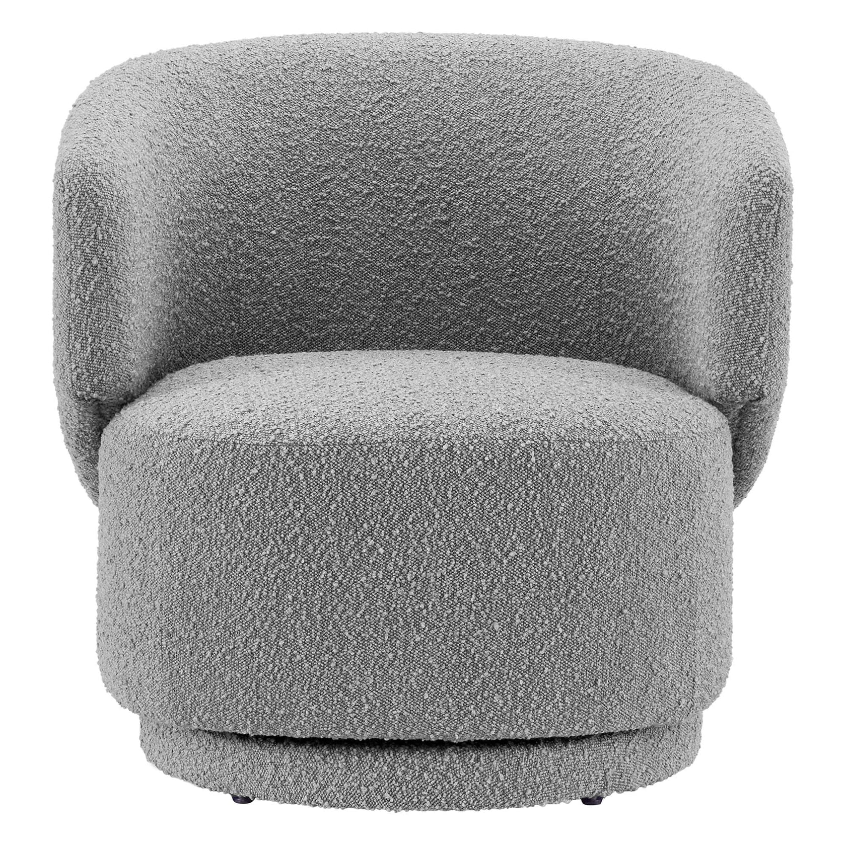 Lunara Swivel Accent Chair – Light Grey Denmark Home