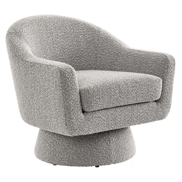 Sereno Boucle Swivel Accent Chair-Taupe Denmark Home