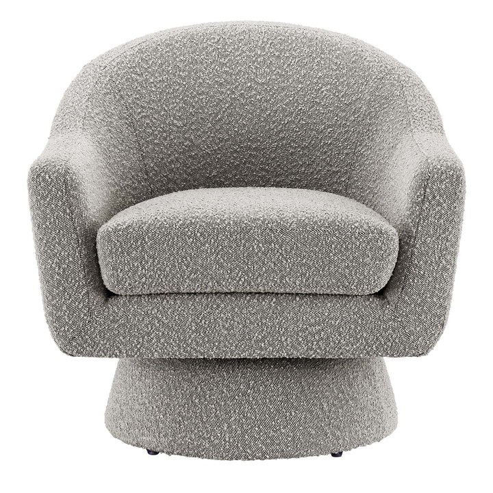 Sereno Boucle Swivel Accent Chair-Taupe Denmark Home