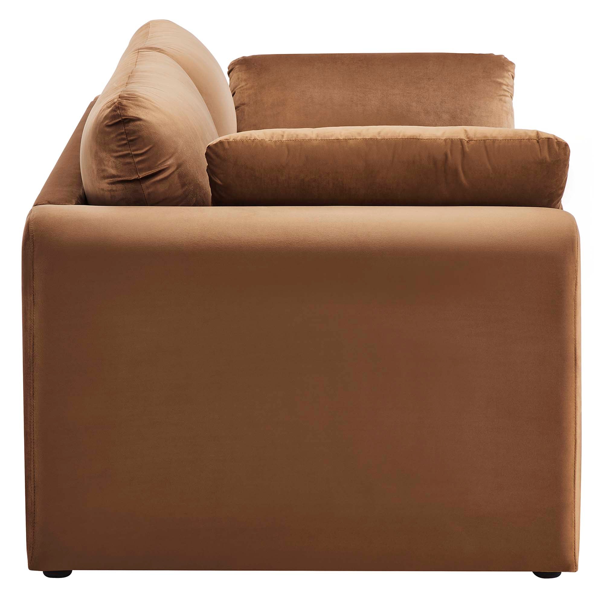 Kaelum Sofa – Performance Velvet Curved Design Denmark Home