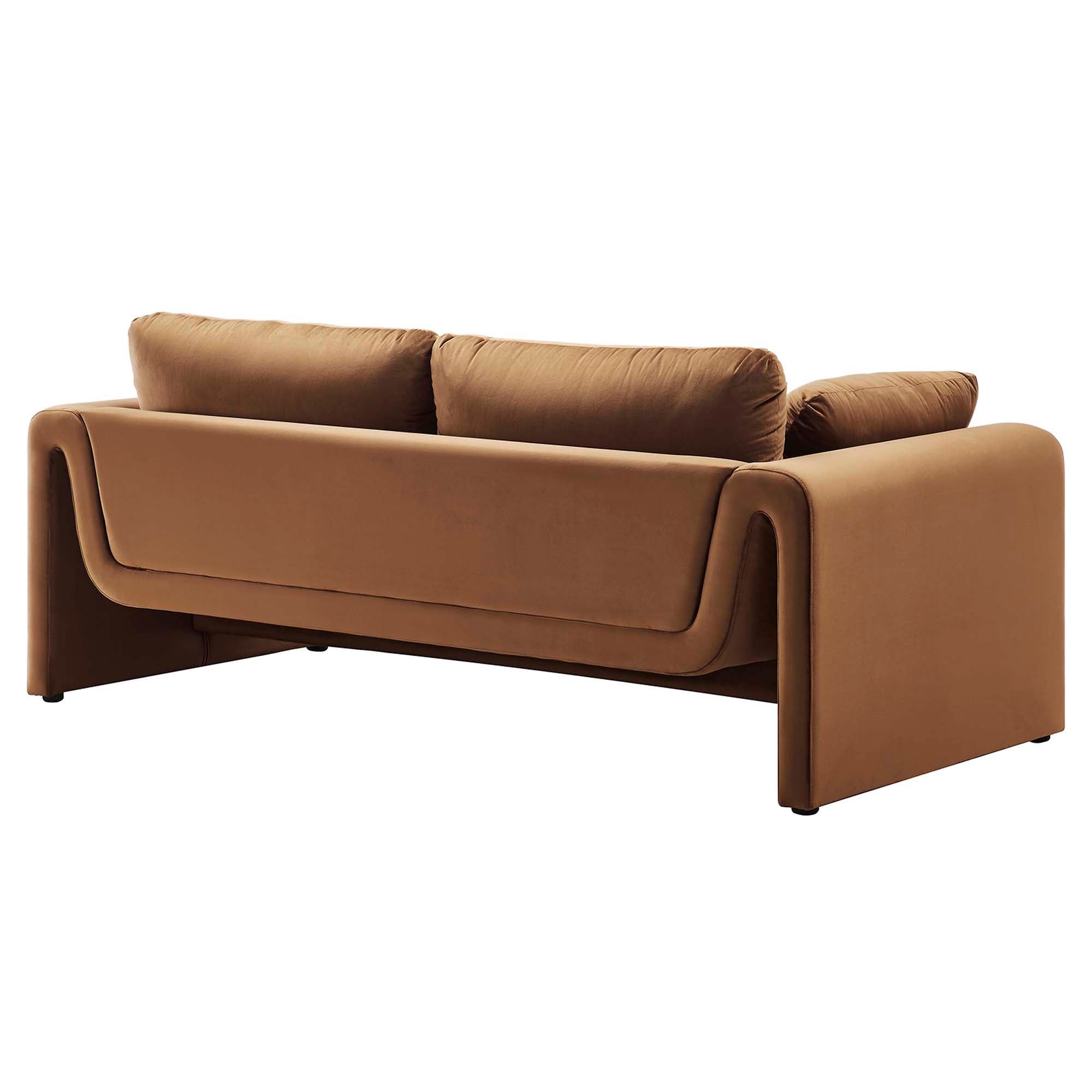Kaelum Sofa – Performance Velvet Curved Design Denmark Home