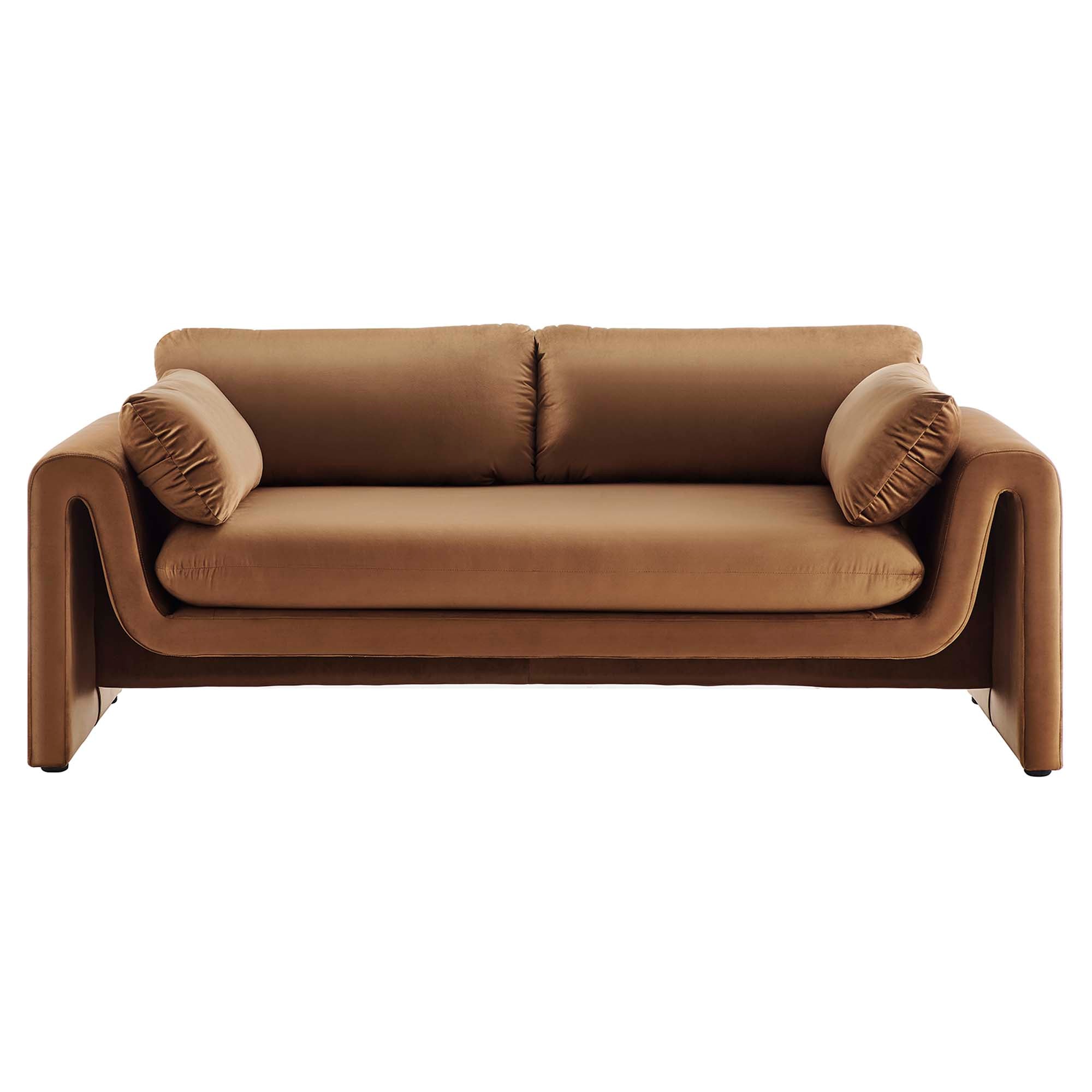Kaelum Sofa – Performance Velvet Curved Design Denmark Home