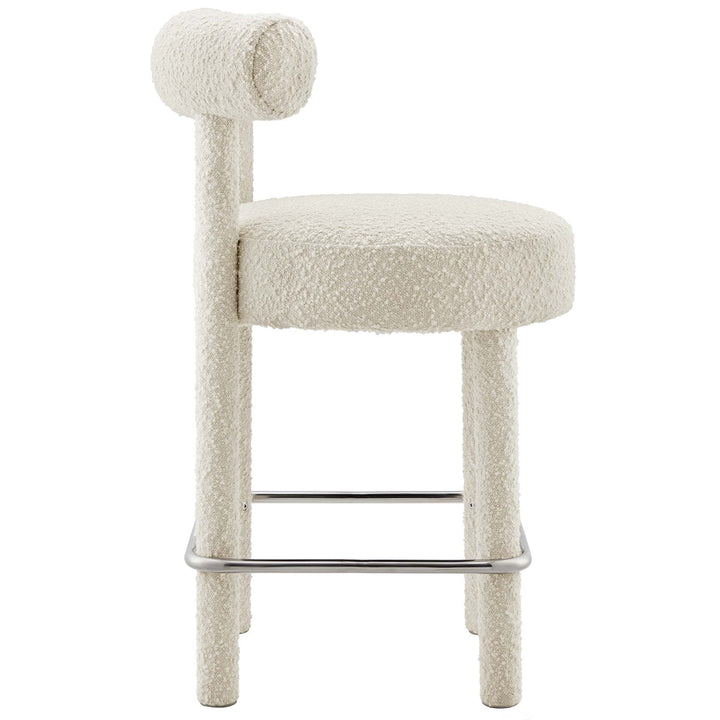 Zorn Counter Stool - Ivory Silver Denmark Home