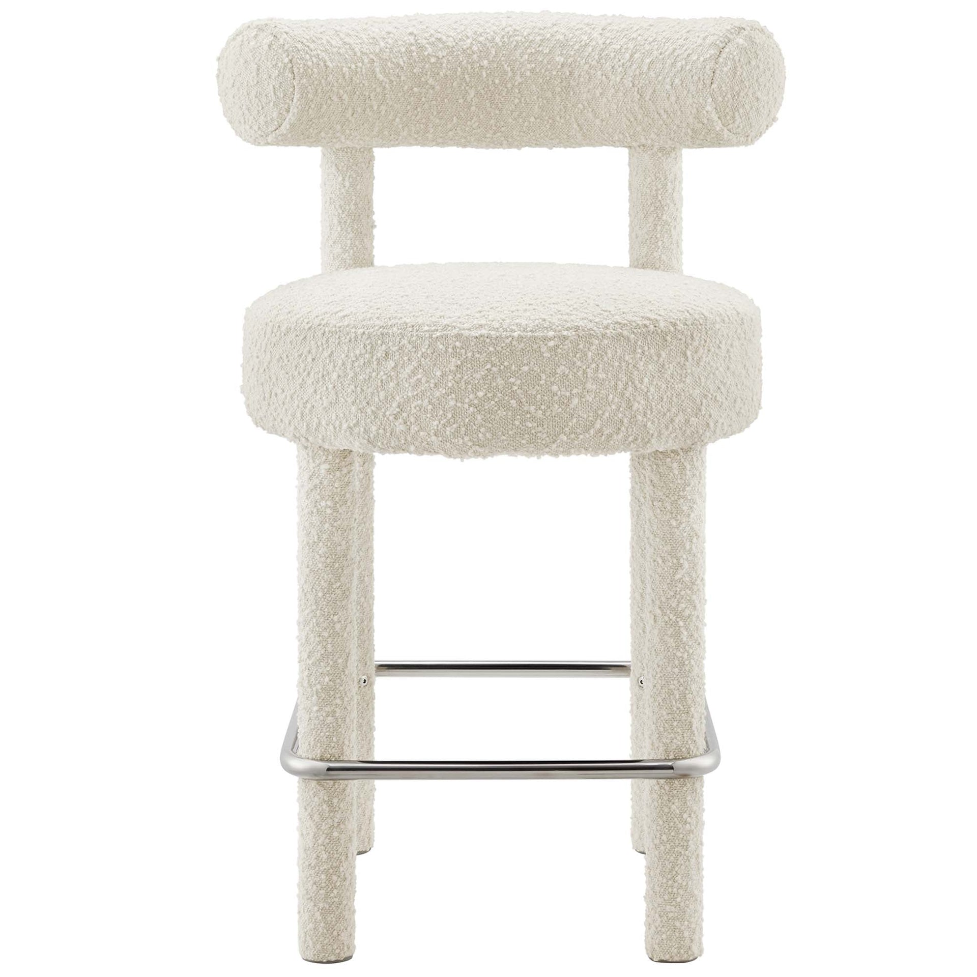 Zorn Counter Stool - Ivory Silver Denmark Home