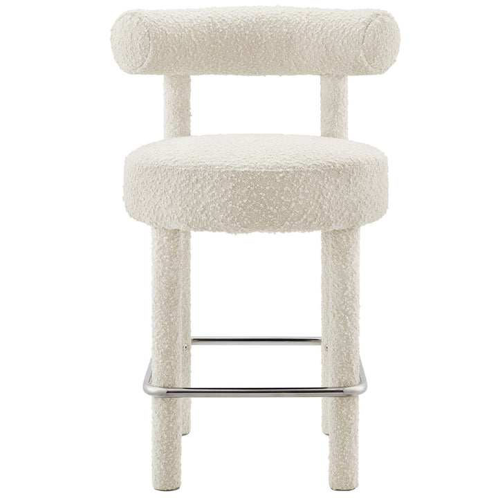Zorn Counter Stool - Ivory Silver Denmark Home