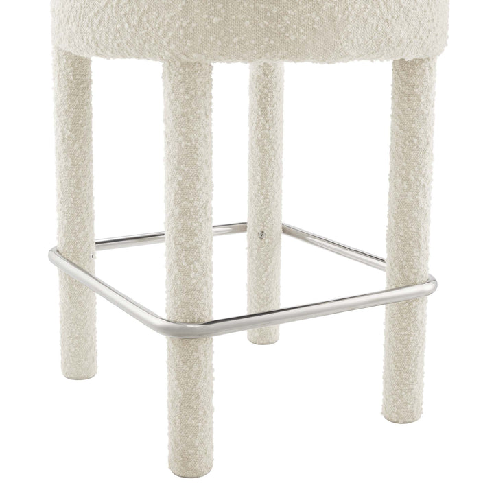 Zorn Counter Stool - Ivory Silver Denmark Home