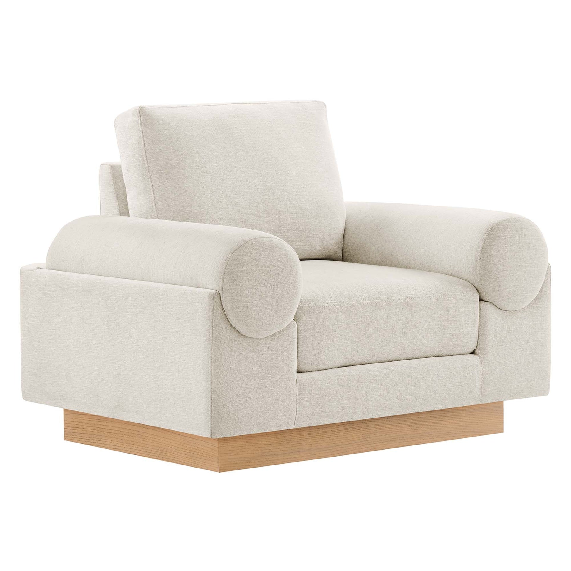 Vox Upholstered Armchair – Ivory Denmark Home