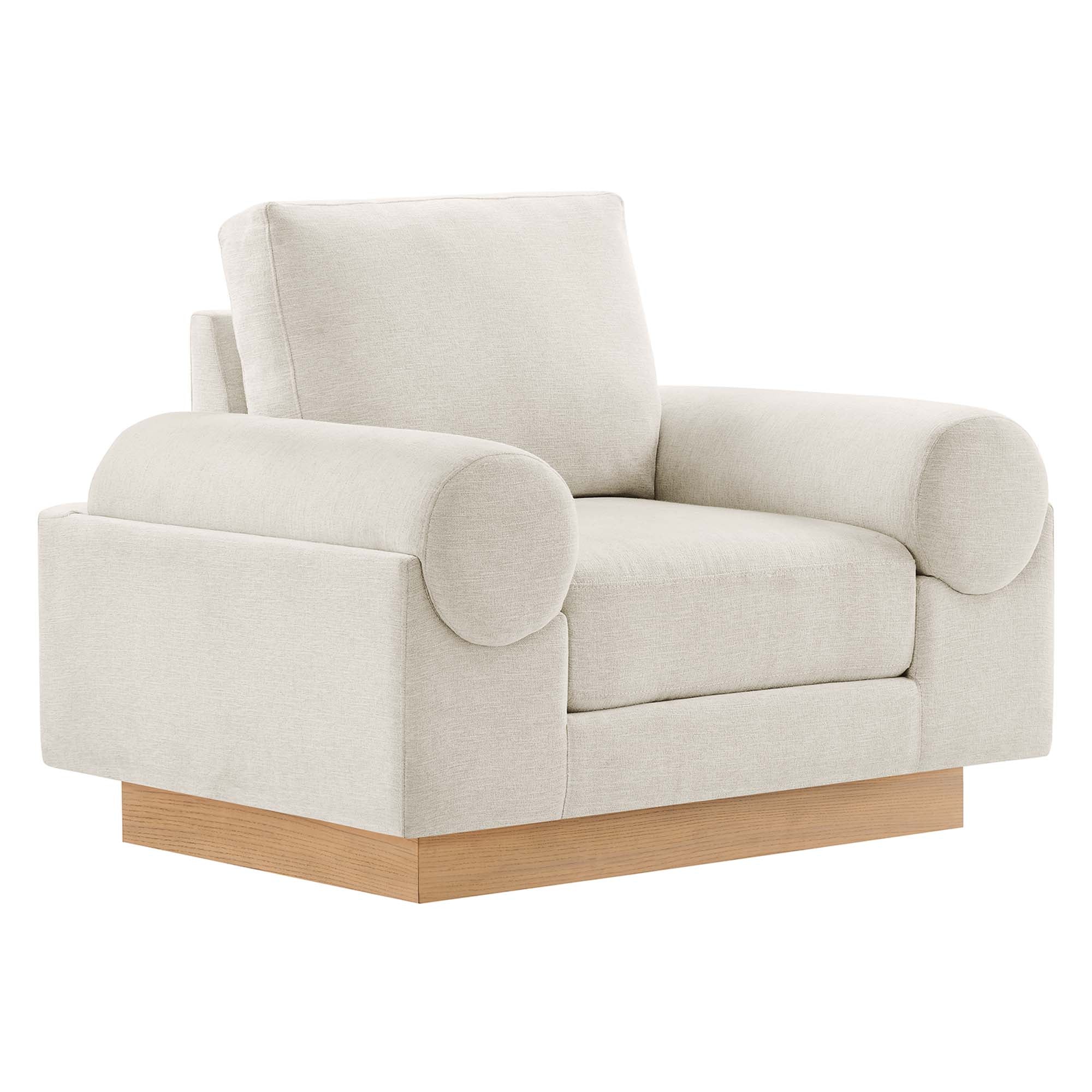 Vox Upholstered Armchair – Ivory Denmark Home