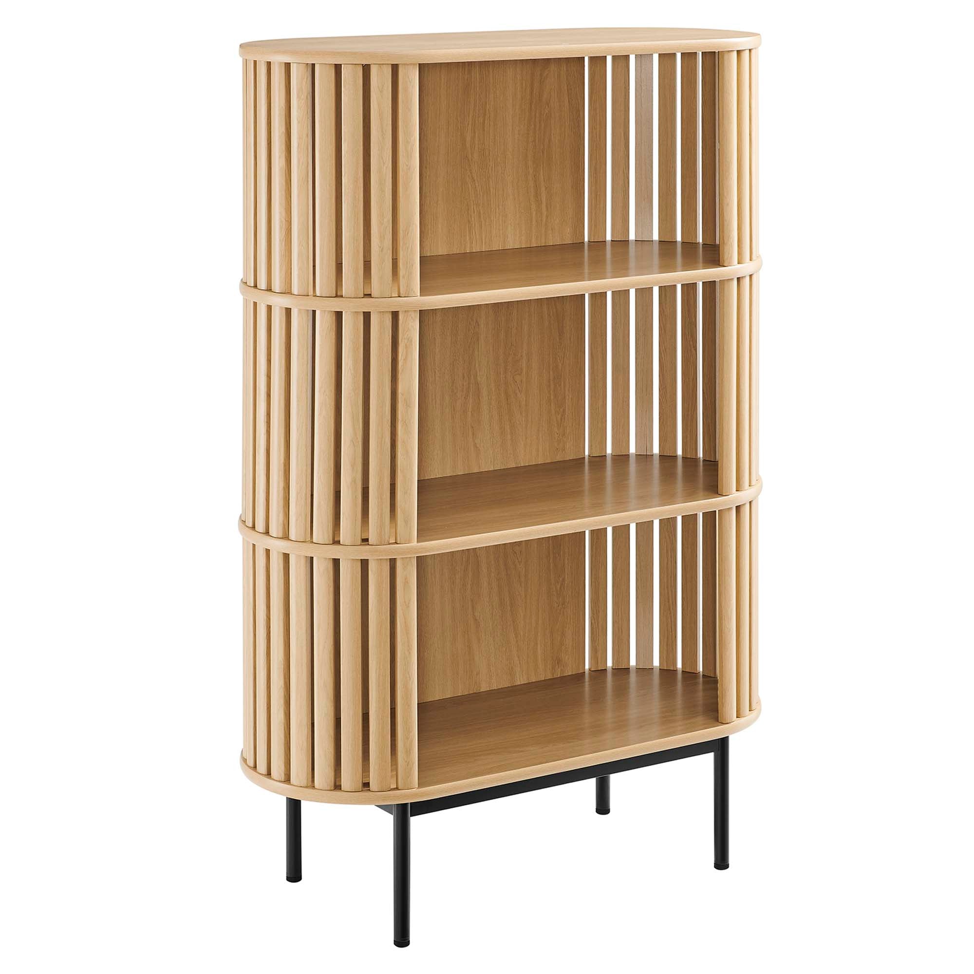 Kavren 3 Tier Display Bookcase - Oak Denmark Home