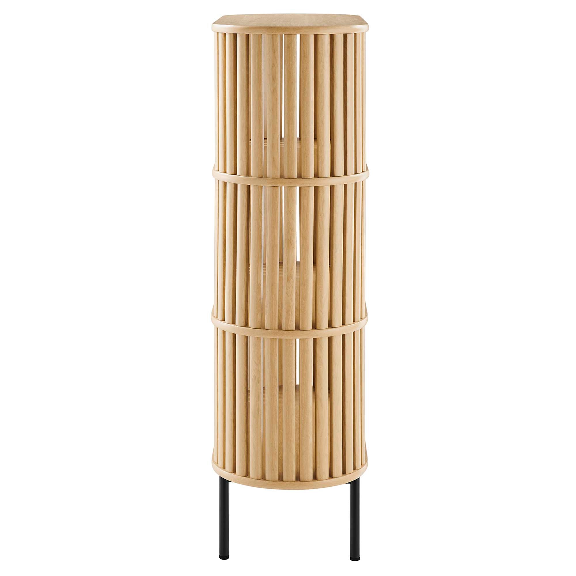Kavren 3 Tier Display Bookcase - Oak Denmark Home