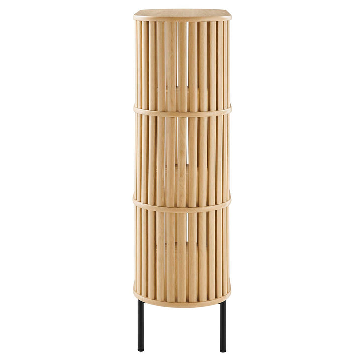 Kavren 3 Tier Display Bookcase - Oak Denmark Home