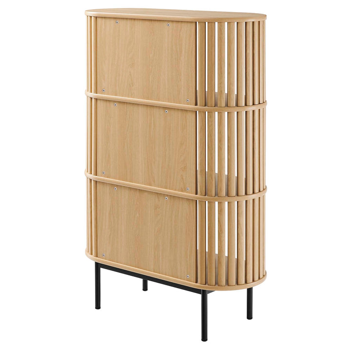 Kavren 3 Tier Display Bookcase - Oak Denmark Home