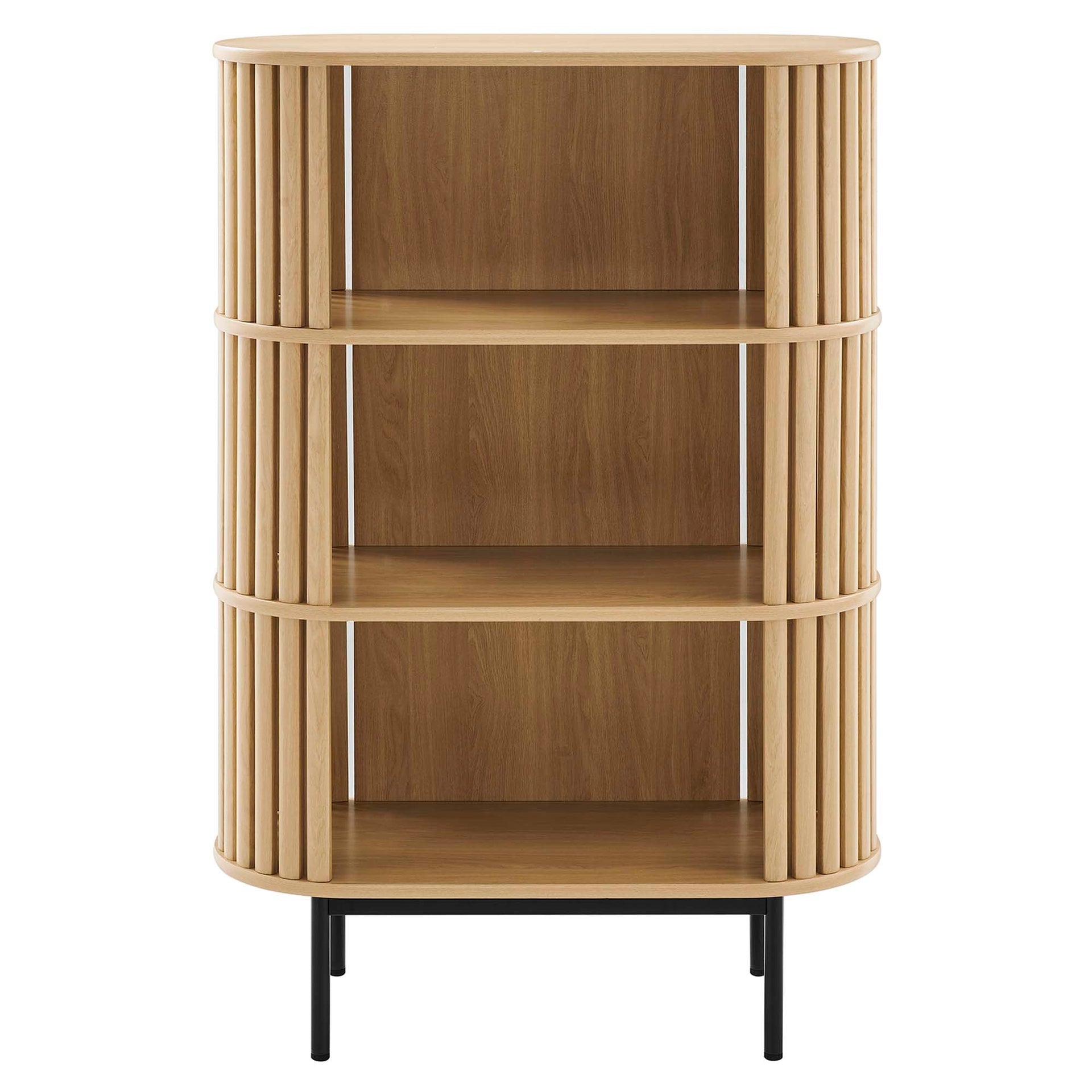 Kavren 3 Tier Display Bookcase - Oak Denmark Home