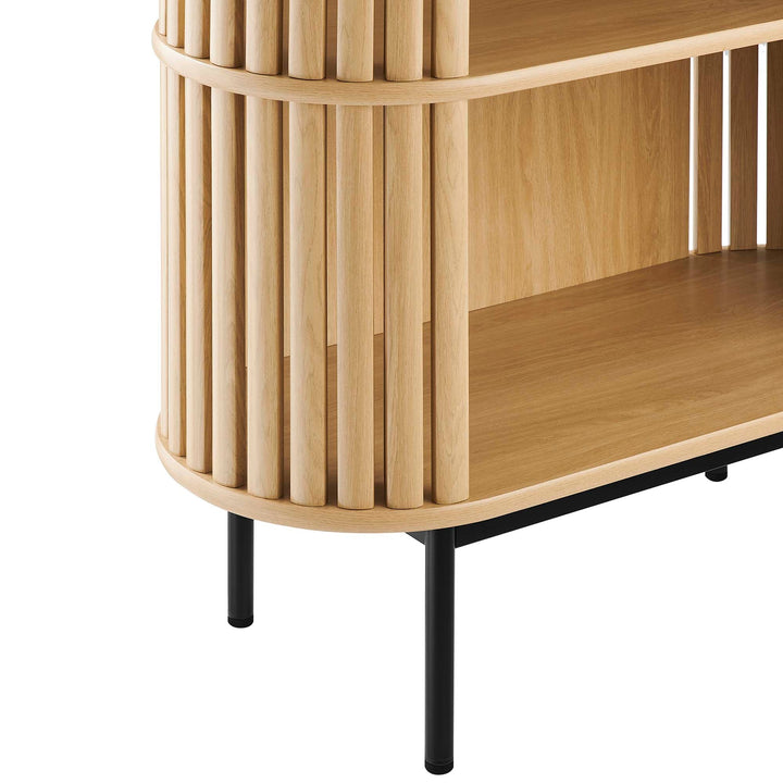 Kavren 3 Tier Display Bookcase - Oak Denmark Home