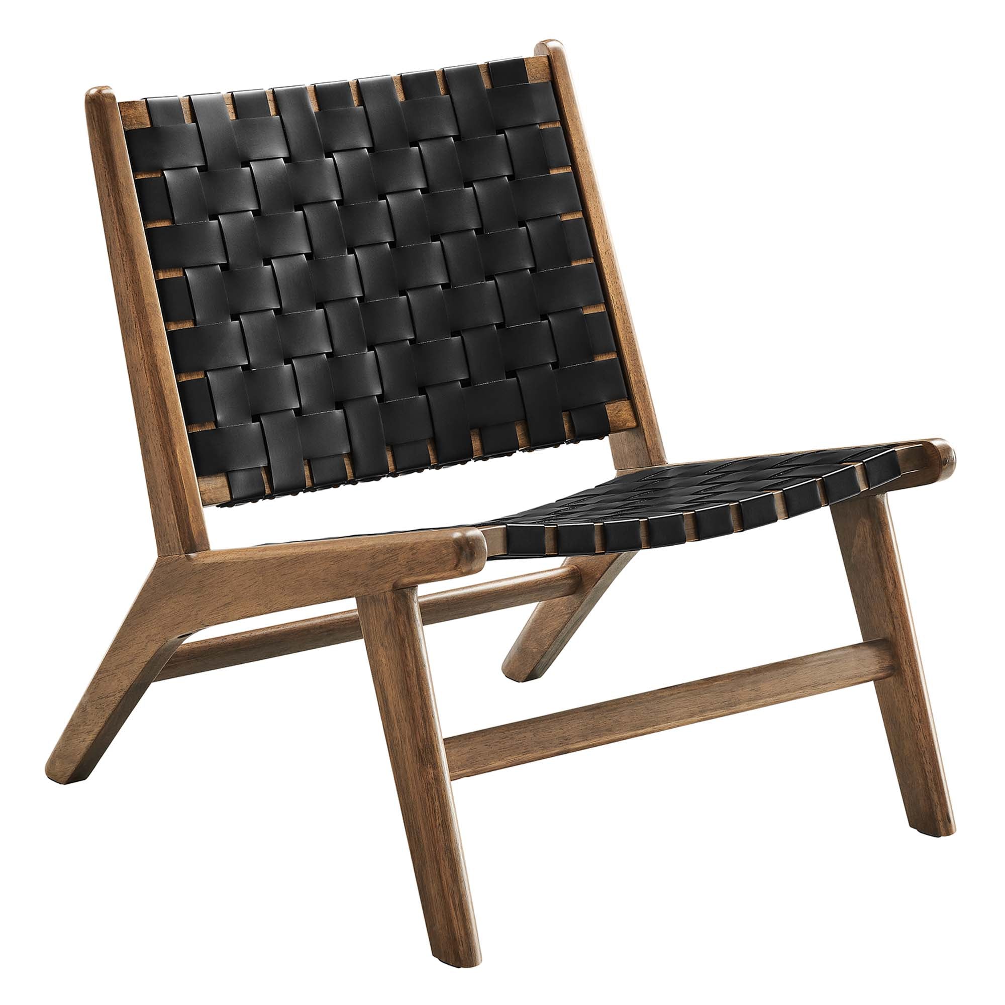 Kaven Lounge Chair-Walnut Black Denmark Home