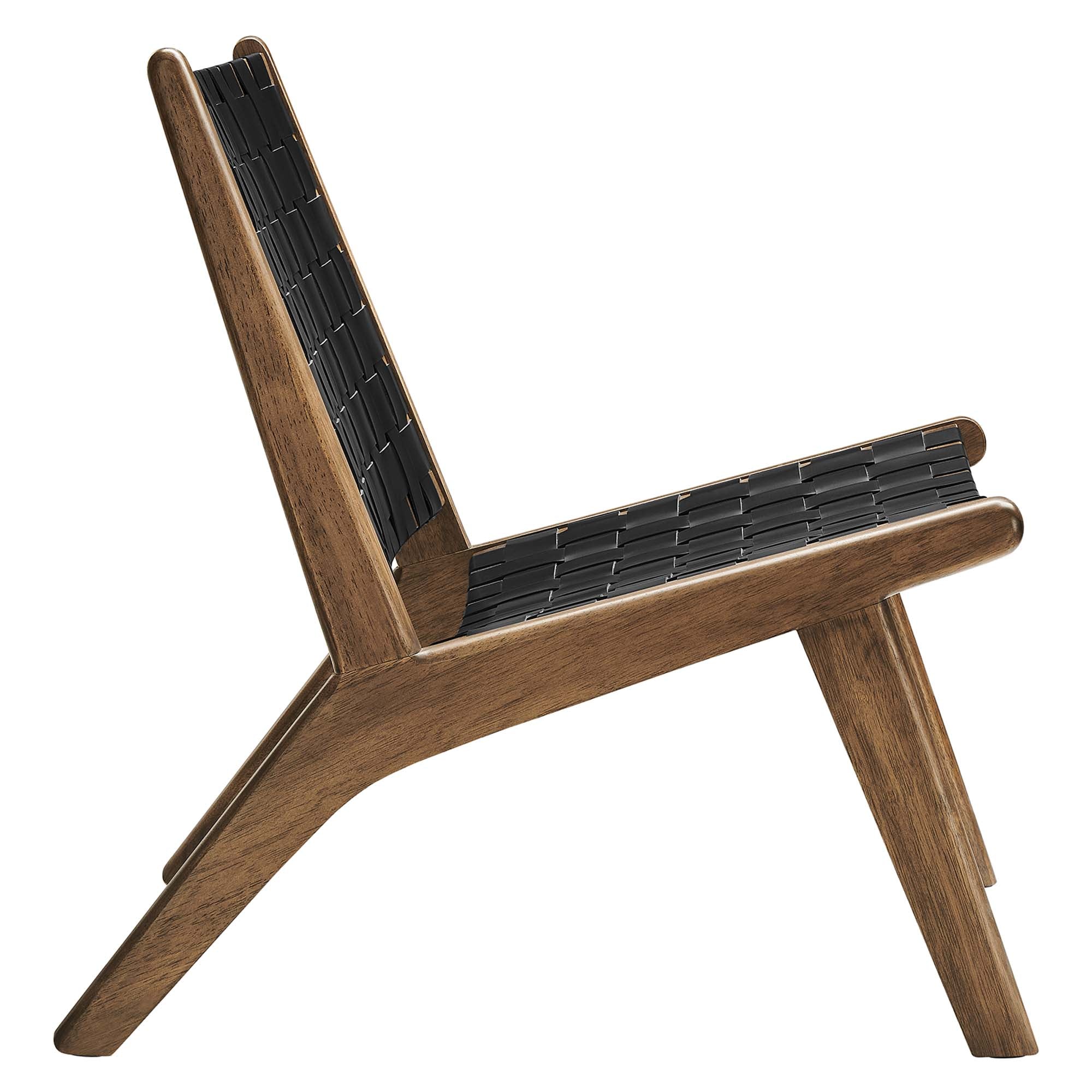 Kaven Lounge Chair-Walnut Black Denmark Home