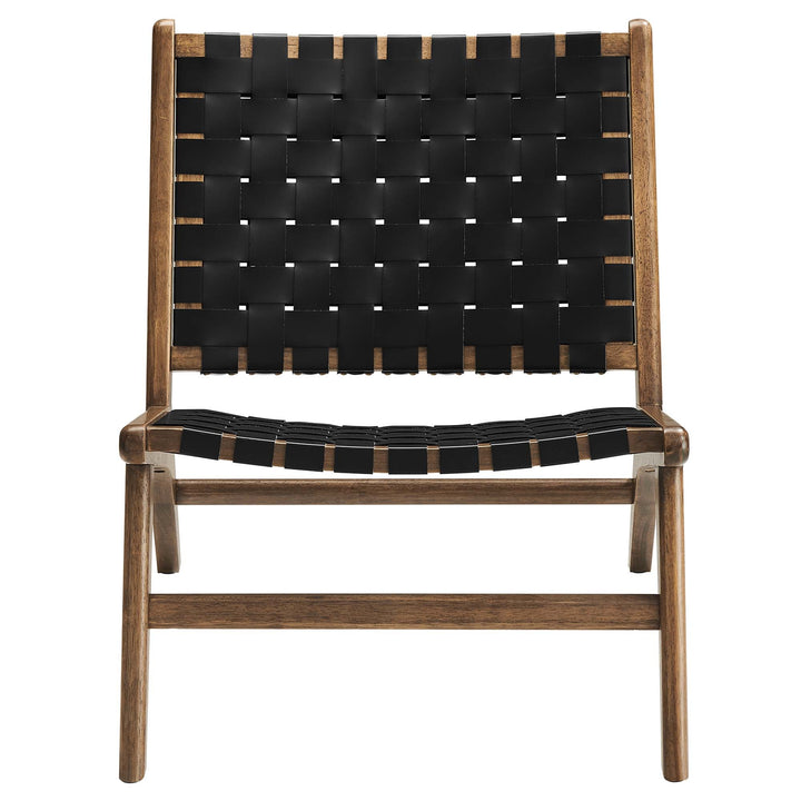 Kaven Lounge Chair-Walnut Black Denmark Home