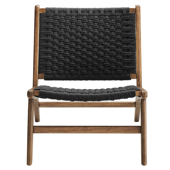 Tarn Rope Accent Lounge Chair – Walnut Black Denmark Home
