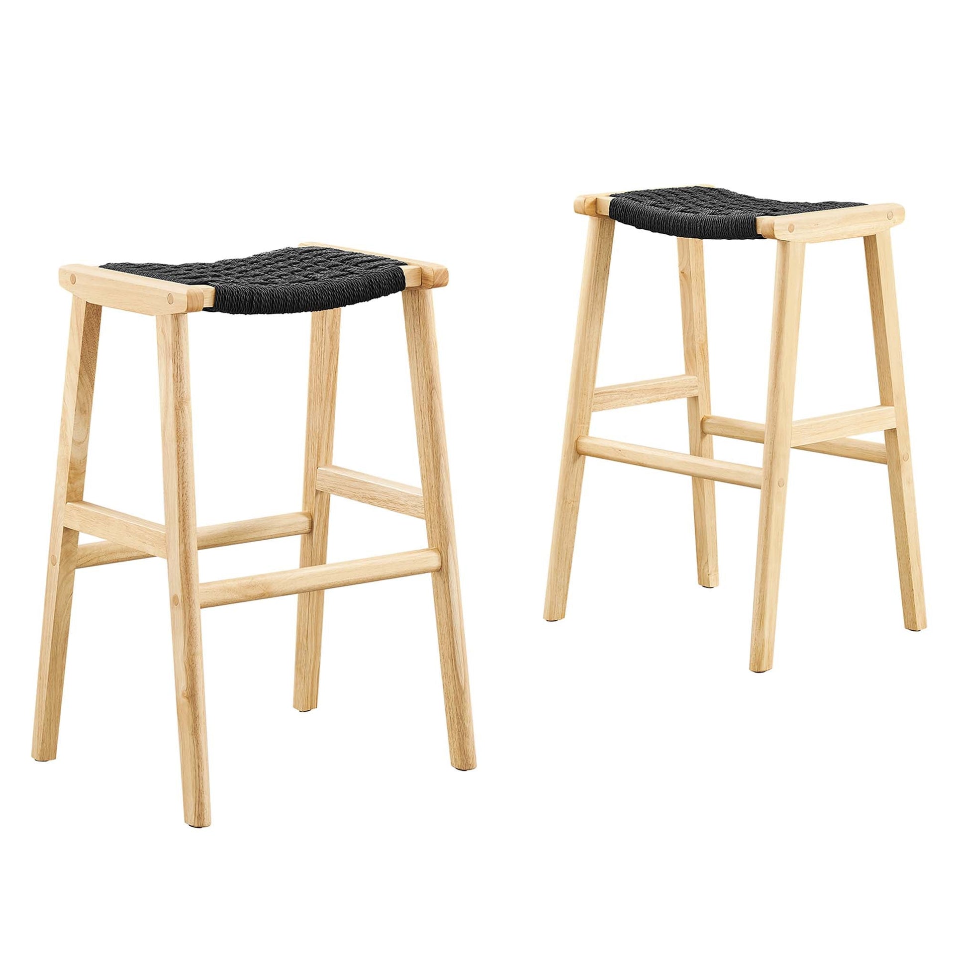 Tarn Bar Stool Set - Natural Black Denmark Home