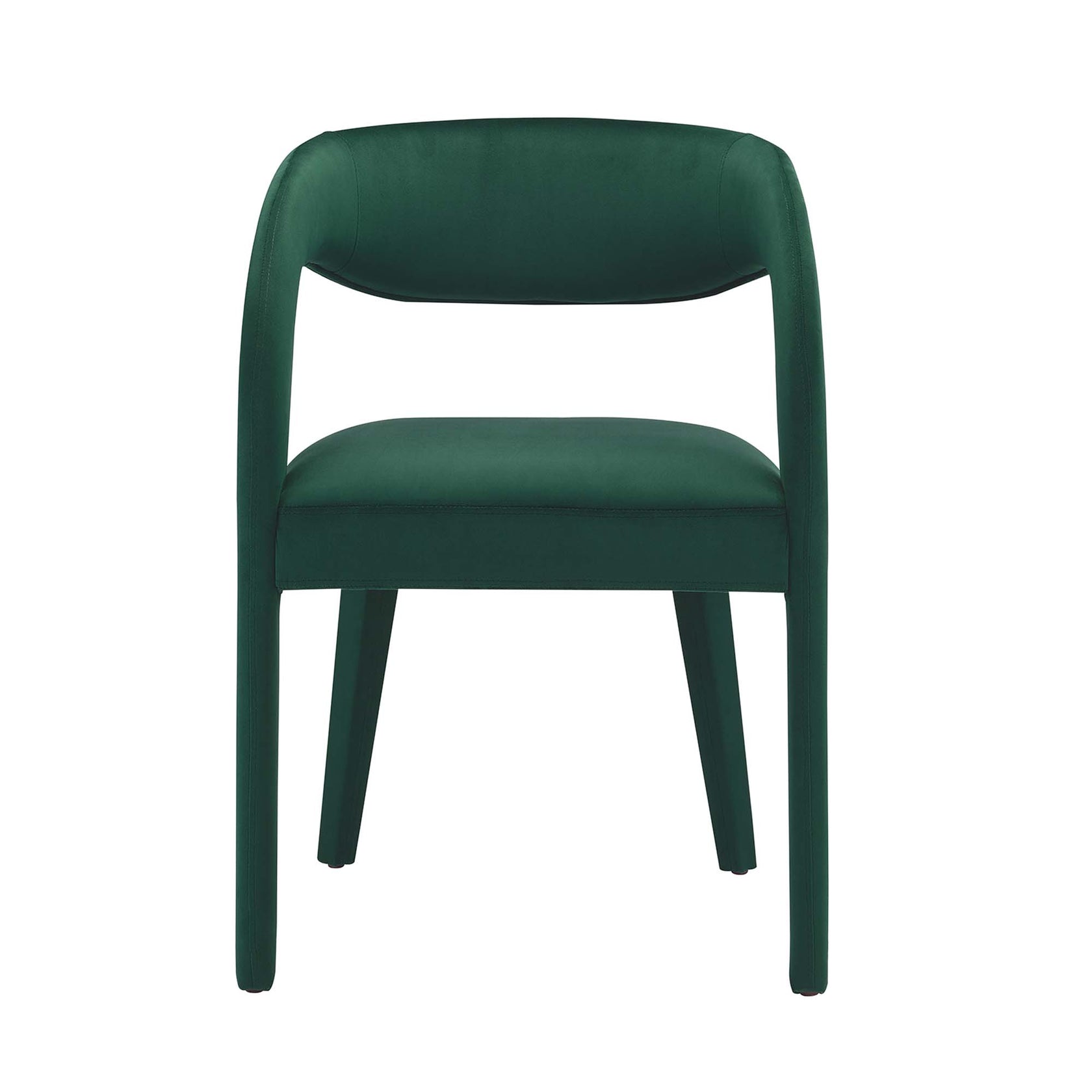 Flat Performance Velvet Dining Chairs - Green Denmark Home
