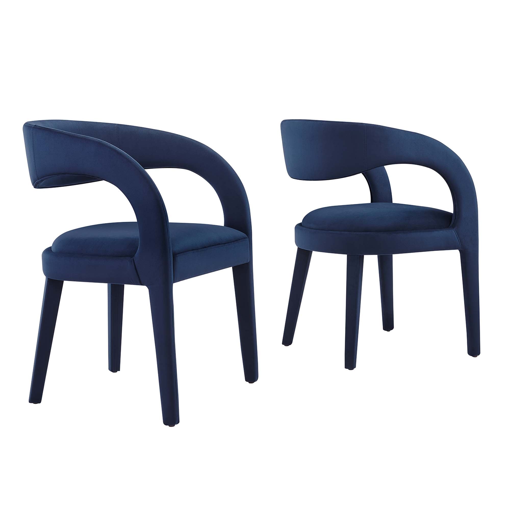 Flat Performance Velvet Dining Chairs - Green (Copy) Denmark Home