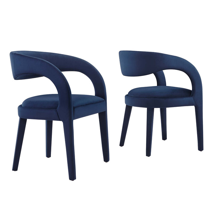Flat Performance Velvet Dining Chairs - Green (Copy) Denmark Home