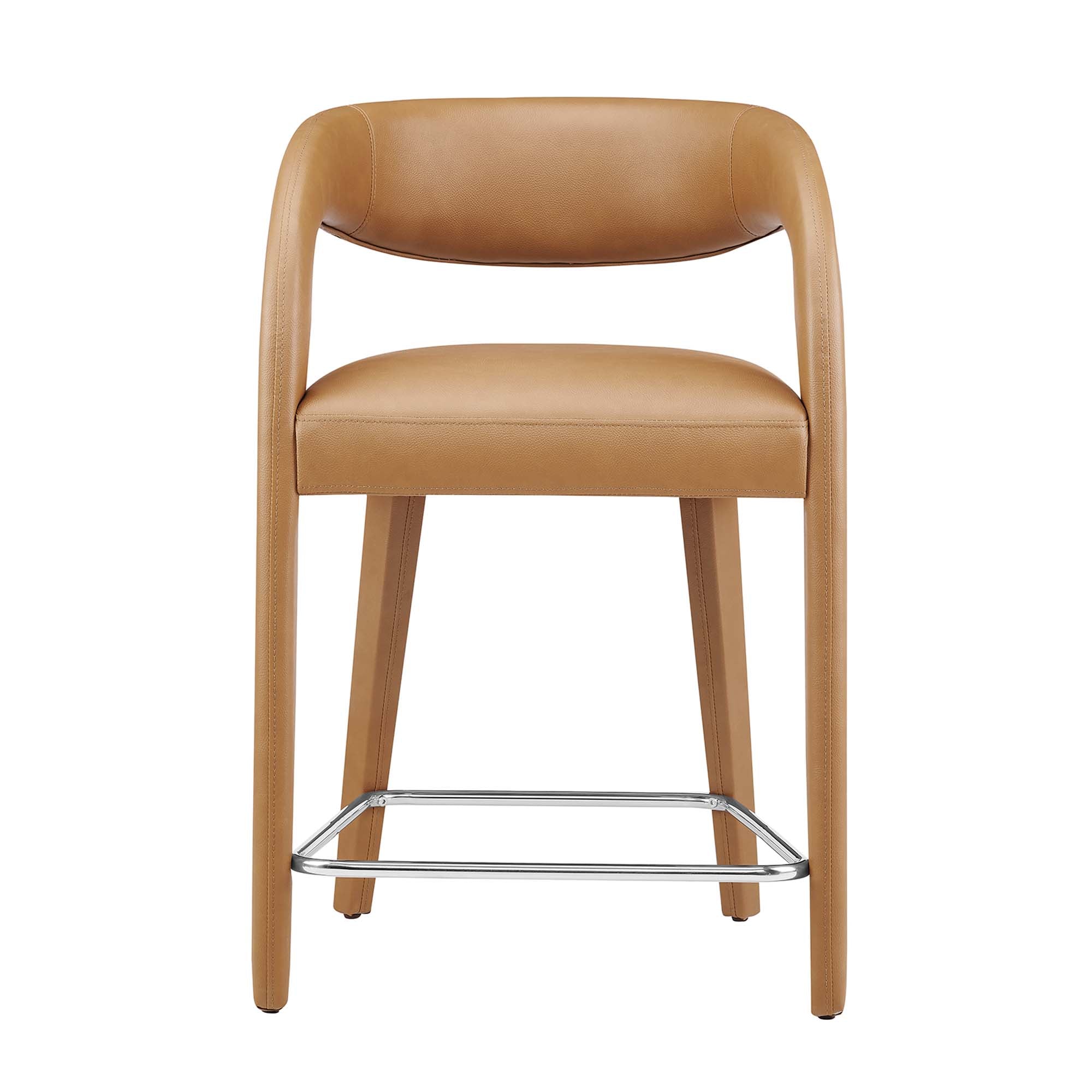 Flat Counter Stool Set - Tan Silver Denmark Home