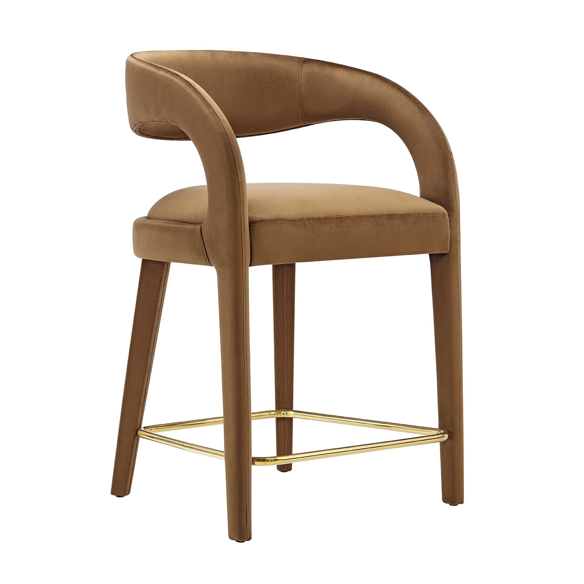 Flat Counter Stool Set - Brown Gold Denmark Home
