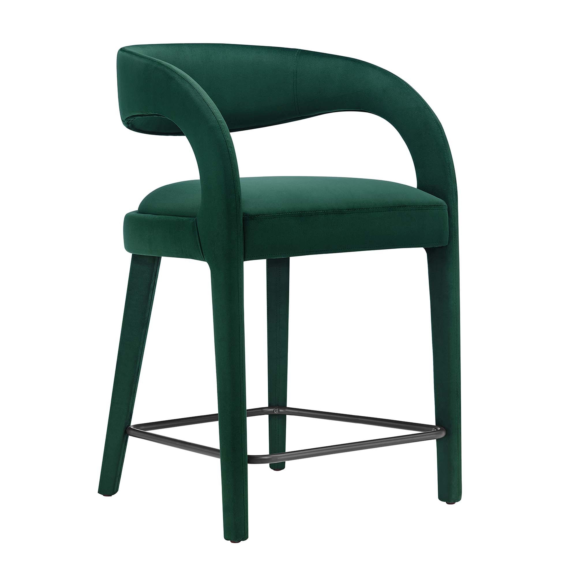 Flat Counter Stool Set - Green Black Denmark Home