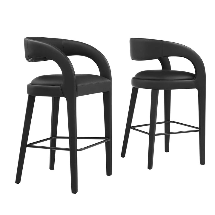 Flat bar stool set - Black Denmark Home