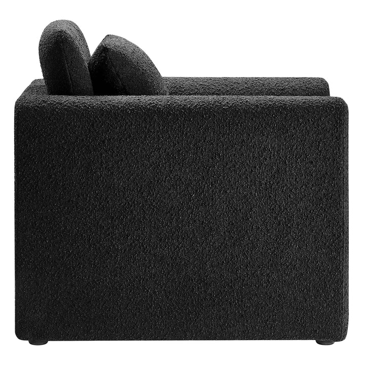 Kaelum Boucle Accent Chair- Black Denmark Home