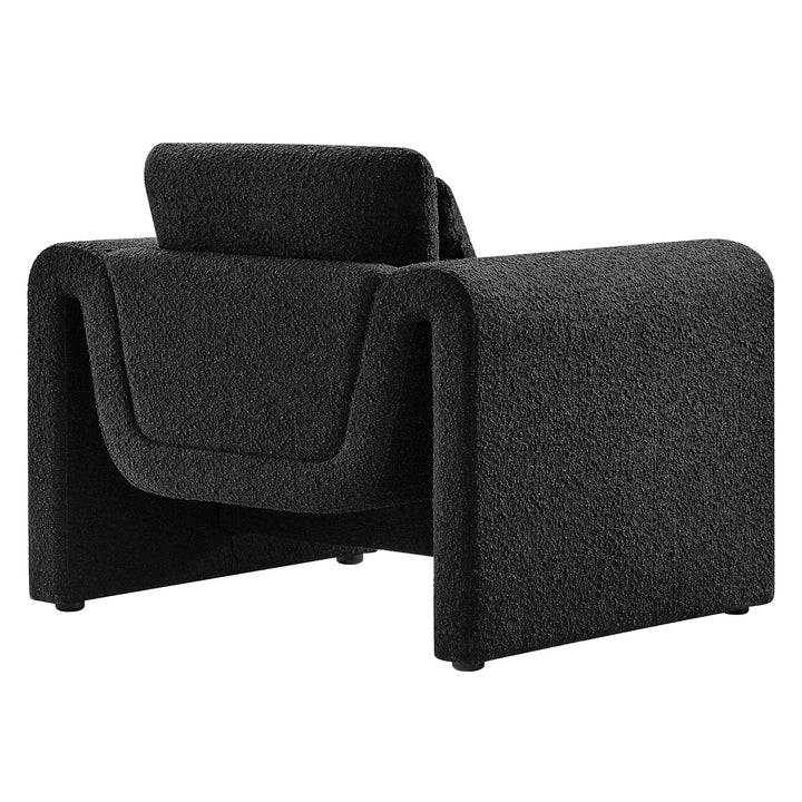 Kaelum Boucle Accent Chair- Black Denmark Home
