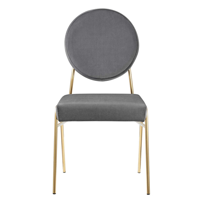 Stow Performance Velvet Dining Chairs - Gold Gray Denmark Home